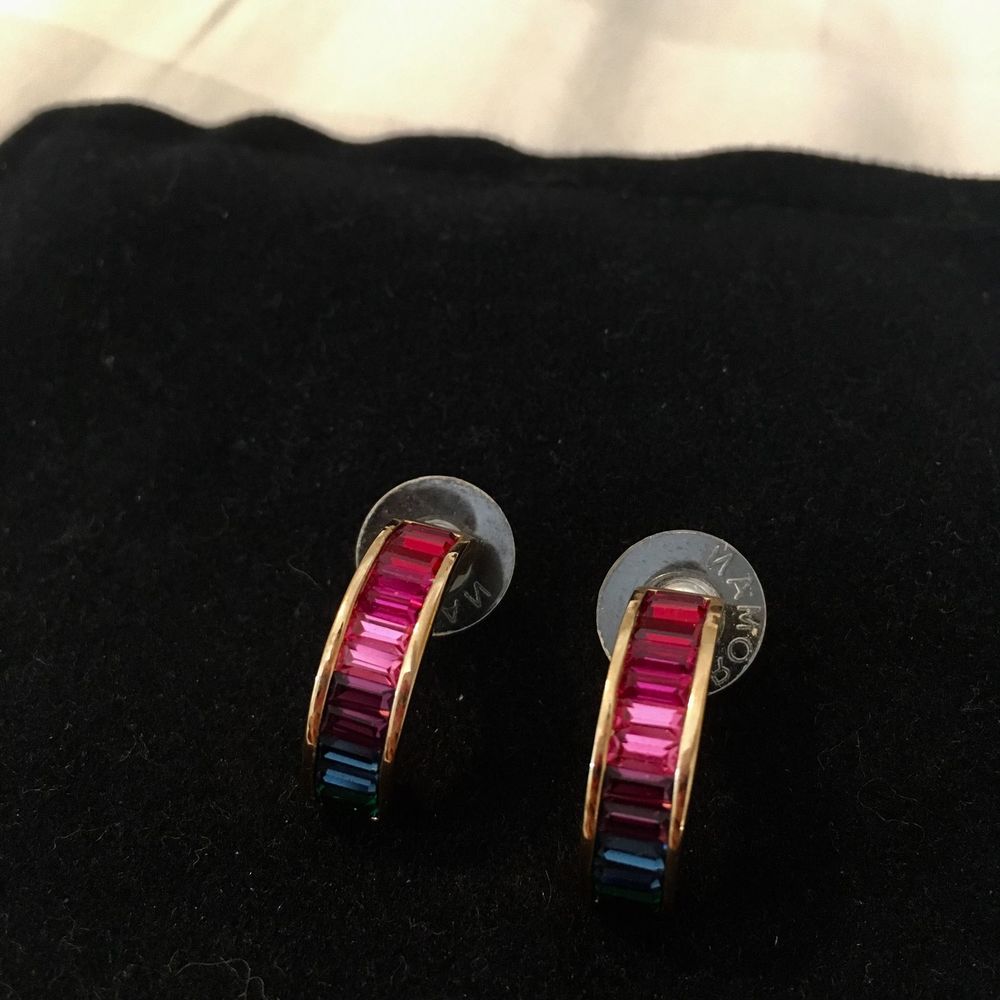 Roman Brand Multi Color Crystal Earrings